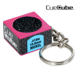 Cue Cube Tip Tool 2 in 1 w/keychain Pink