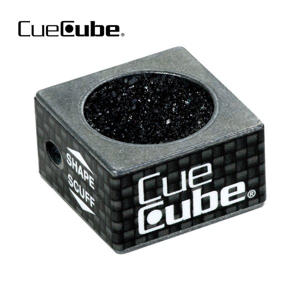 Cue Cube Tip Tool 2 in 1 Dime Radius (.353") Silver