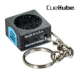 Cue Cube Tip Tool 2 in 1 w/keychain Silver