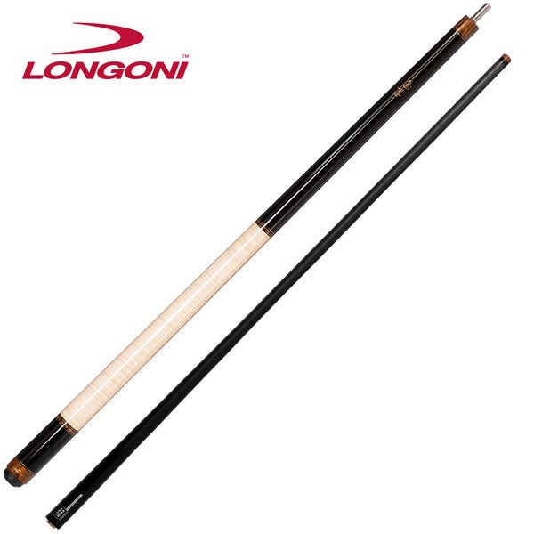 Longoni Niels Feijen Sparkle Curly Pool Cue w/Luna Nera Shaft No Wrap