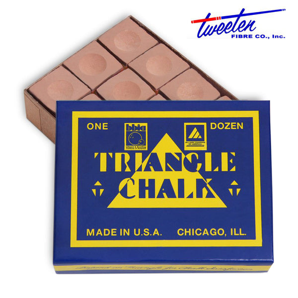 Triangle Billiard Chalk Gold 12 pcs