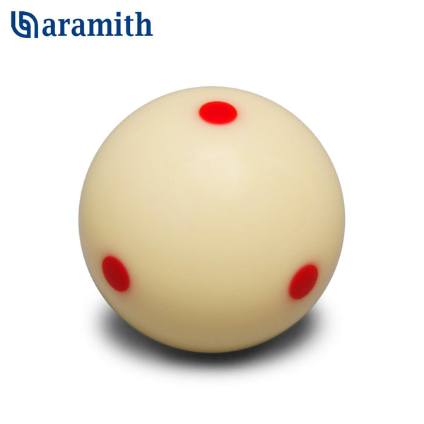 Super Aramith Pro-Cup Pool Cue Ball 2 1/4" 6 Red Dots