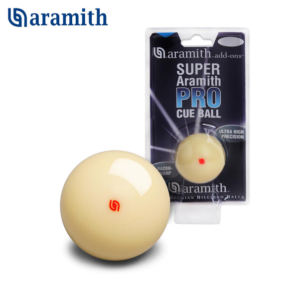 Super Aramith Pro Pool Cue Ball 2 1/4" in a blister