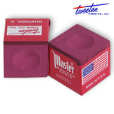 Master Billiard Chalk Burgundy 144 pcs
