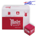 Master Billiard Chalk Red 12 pcs