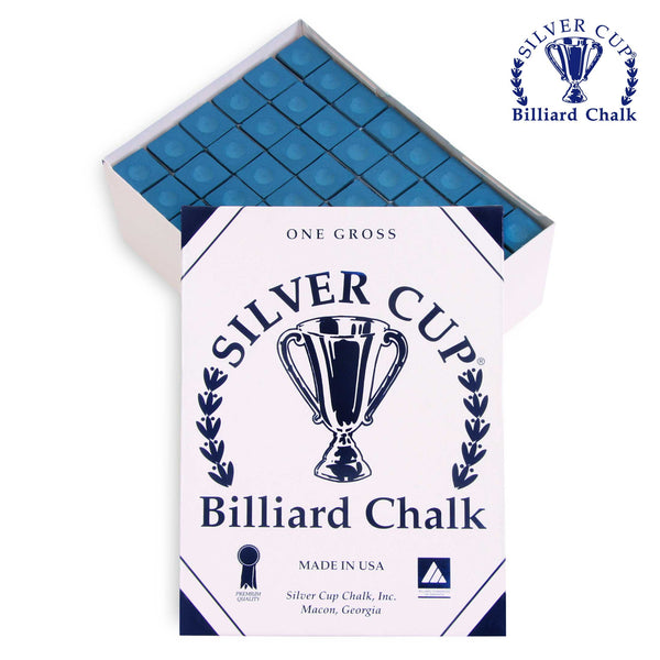 Silver Cup Billiard Chalk Blue 144 pcs
