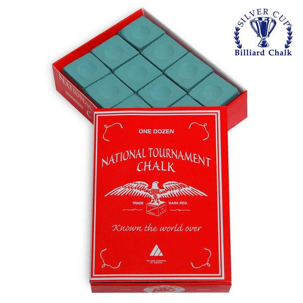 National Tournament Billiard Chalk Green 12 pcs
