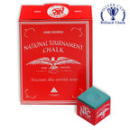 National Tournament Billiard Chalk Green 12 pcs