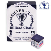 Silver Cup Billiard Chalk Purple 12 pcs