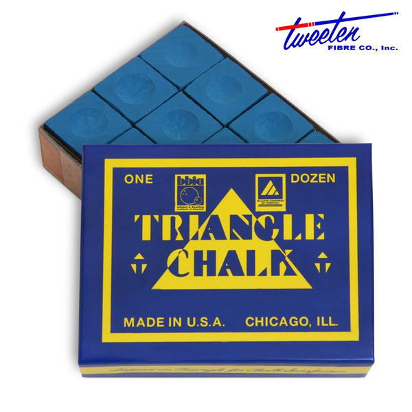 Triangle Billiard Chalk Blue 12 pcs