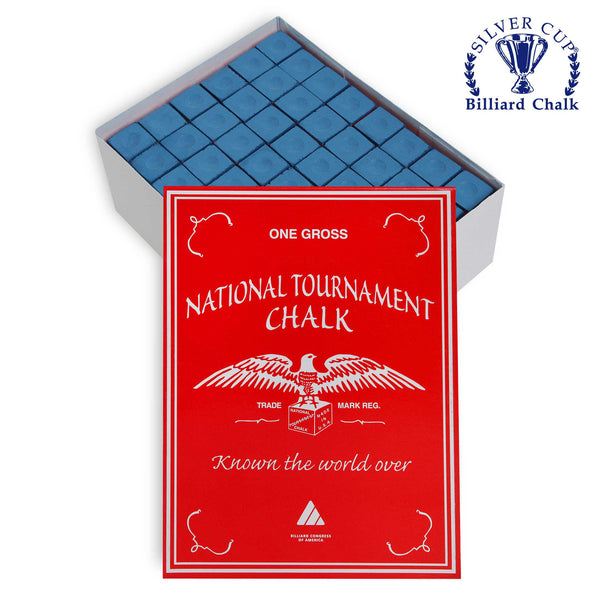 National Tournament Billiard Chalk Blue 144 pcs