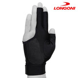 Longoni Billiard Glove Black Fire 2.0 for Right Hand XL