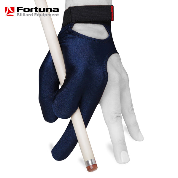 Fortuna Billiard Glove Classic w/Strap Blue XL